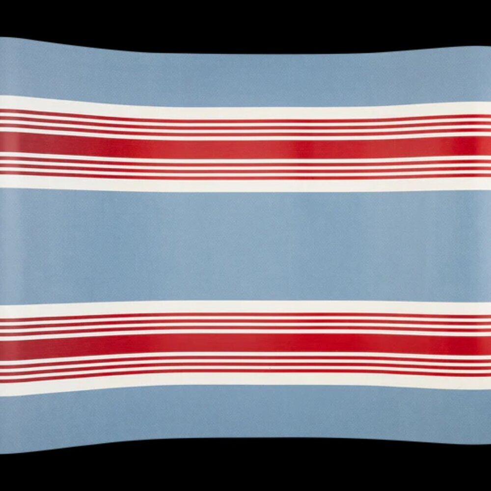 NWT - My Mind’s Eye Hamptons Striped Paper Table Runner 16 x 120 inch